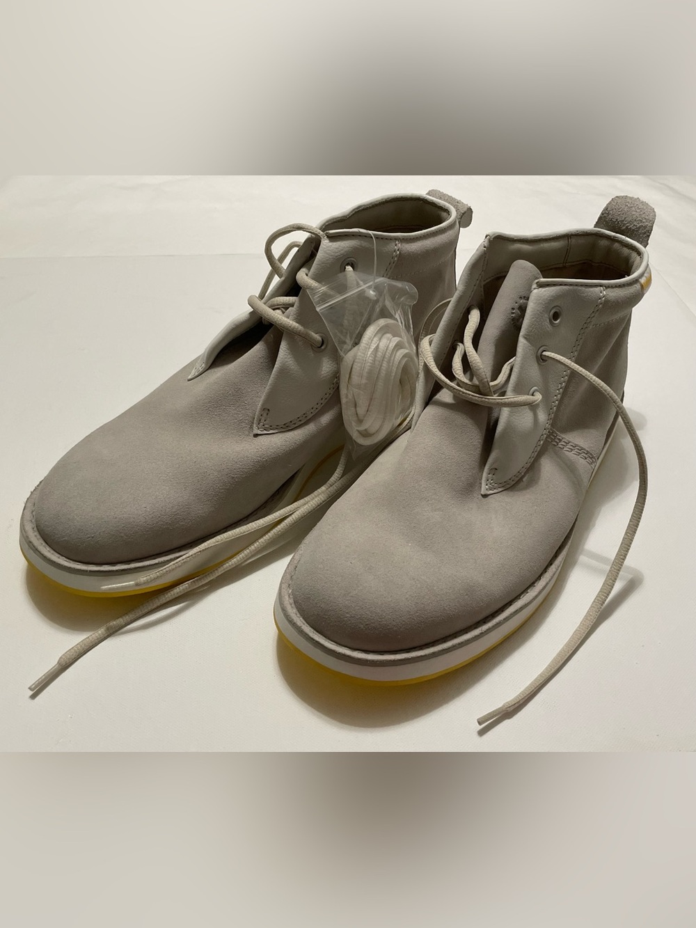 Dr. Martens Men's Suede Chukka Boots in Light Gray